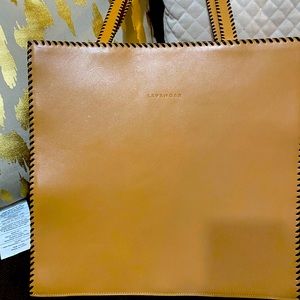 Levenger brown tote bag
